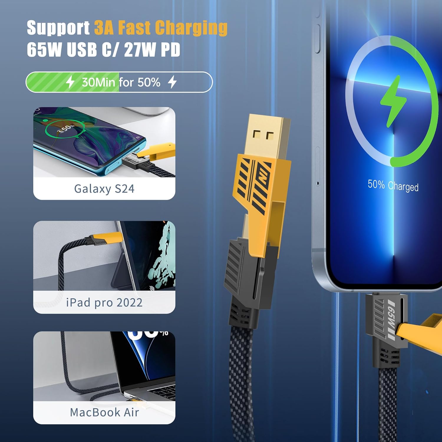 4 in 1 USB C Cable