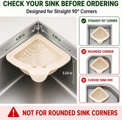 Magnetic Triangle Sink Strainer Basket
