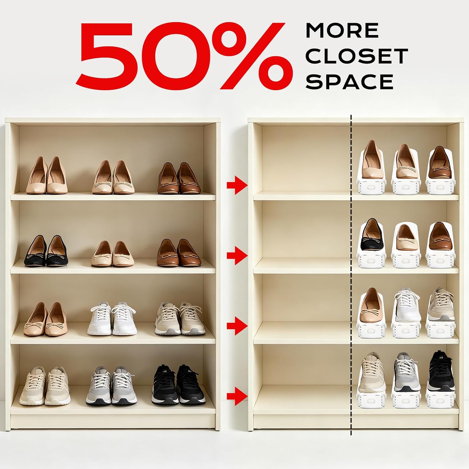 Double Layer Adjustable Shoe Storage Rack