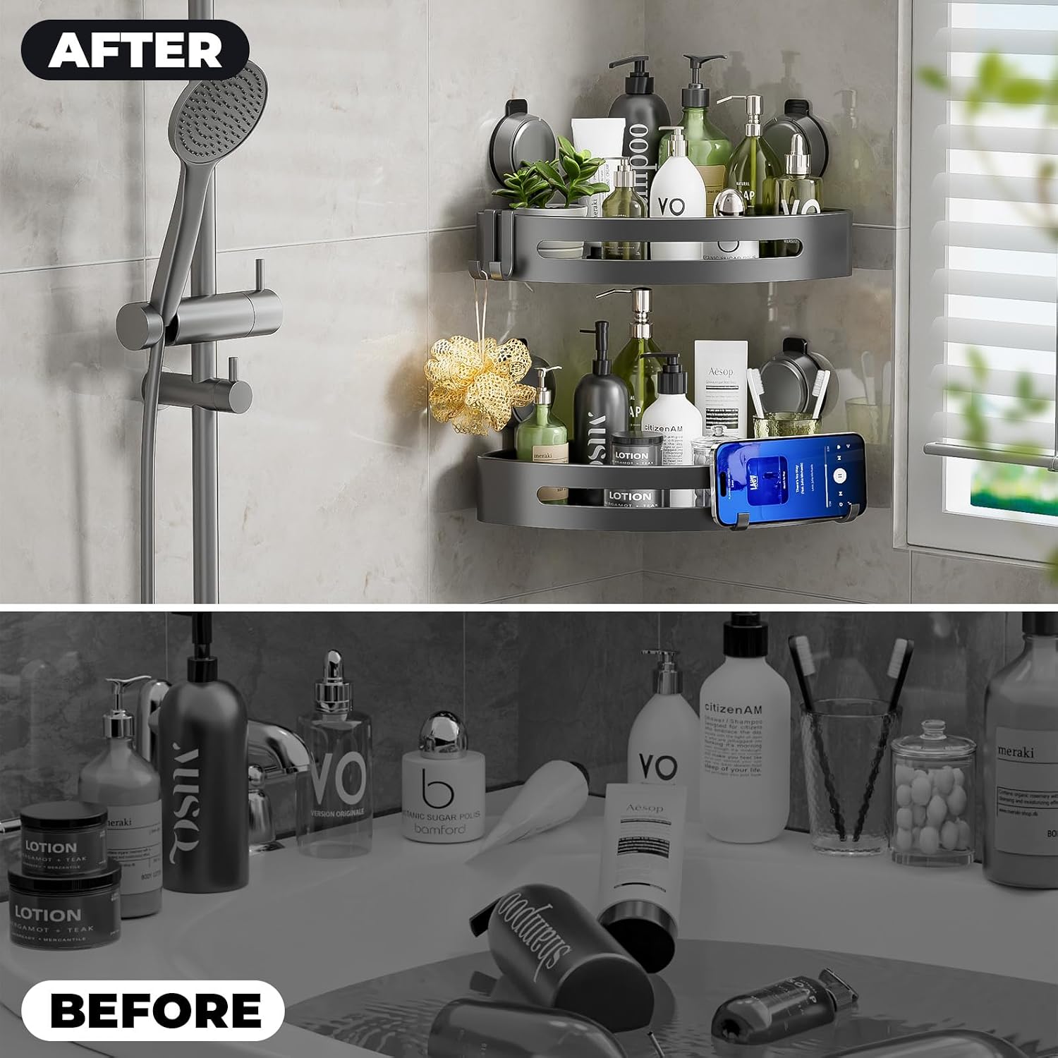 Wall Mounted Corner Shelf