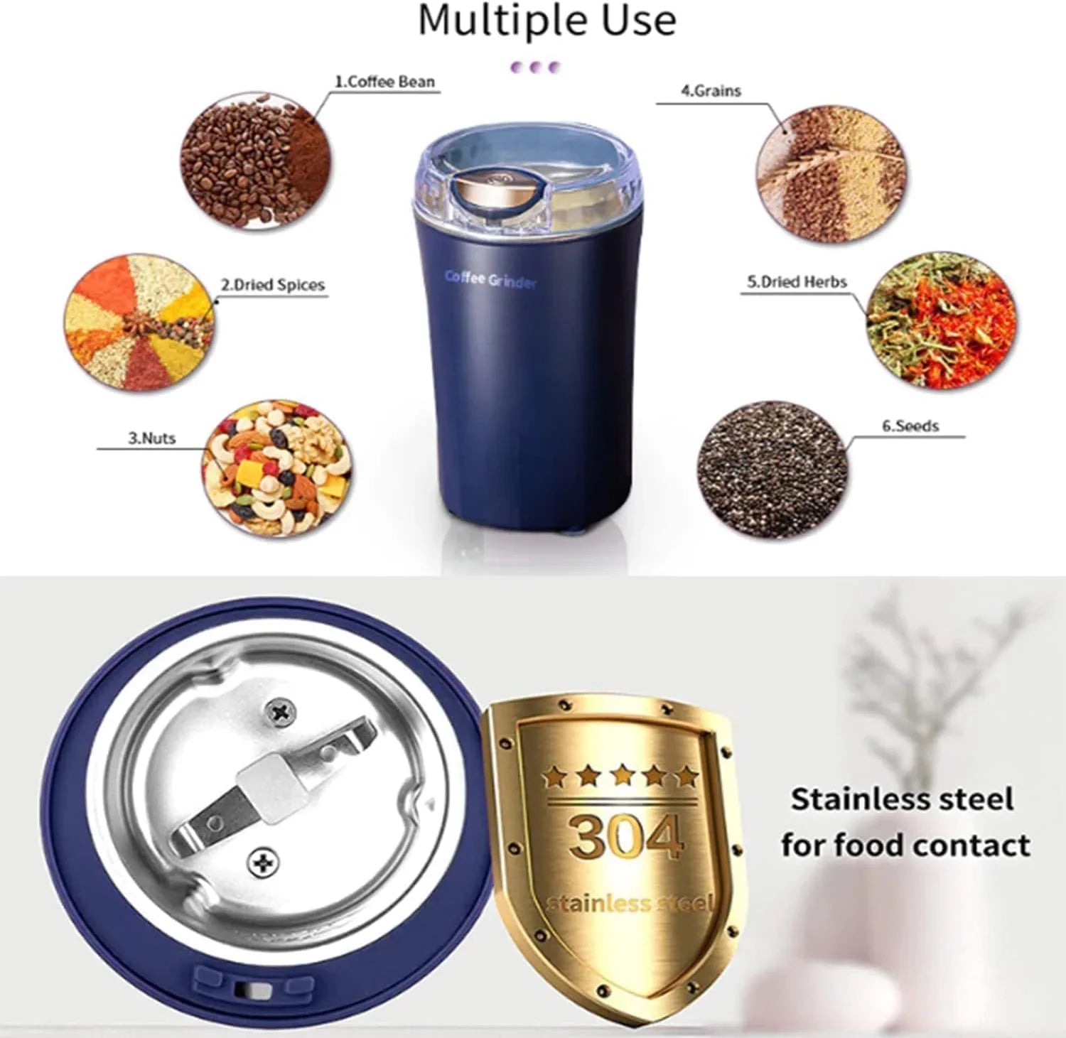 Electric Kitchen Grinder Mixer