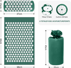 Acupressure Mat and Pillow Set