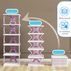 5 Tiers-Foldable Shoe Racks