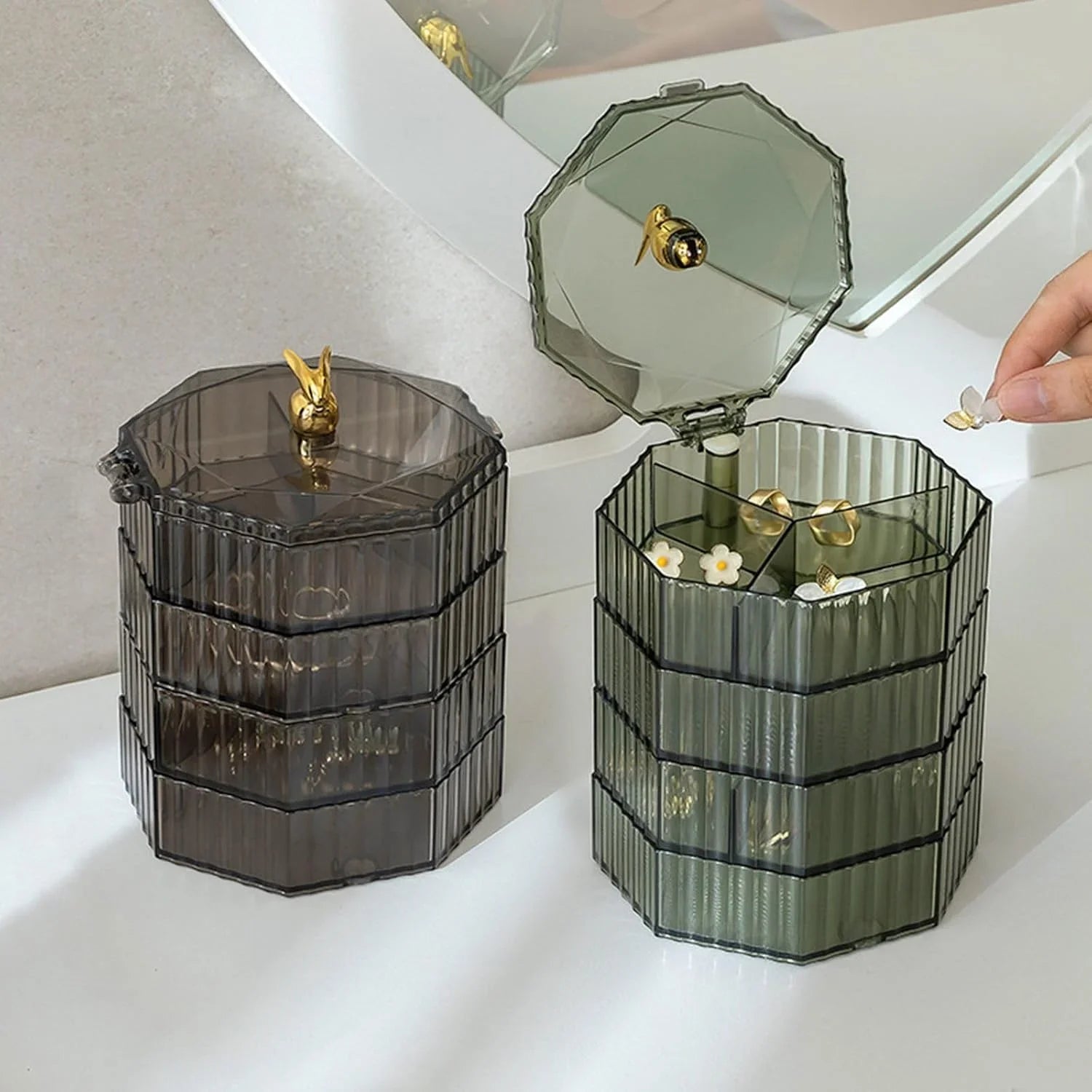 4-Layer Acrylic Jewelry Box