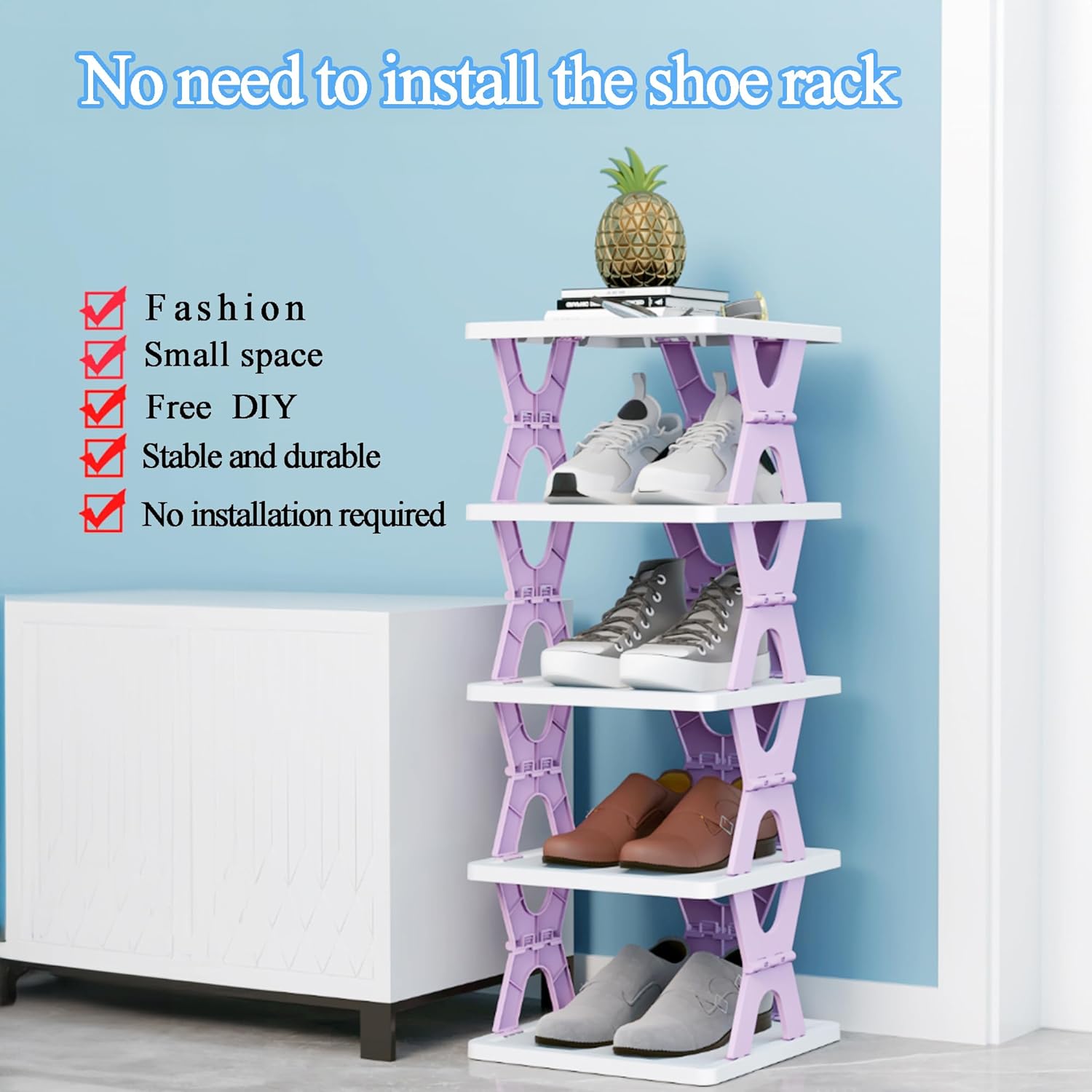 5 Tiers-Foldable Shoe Racks