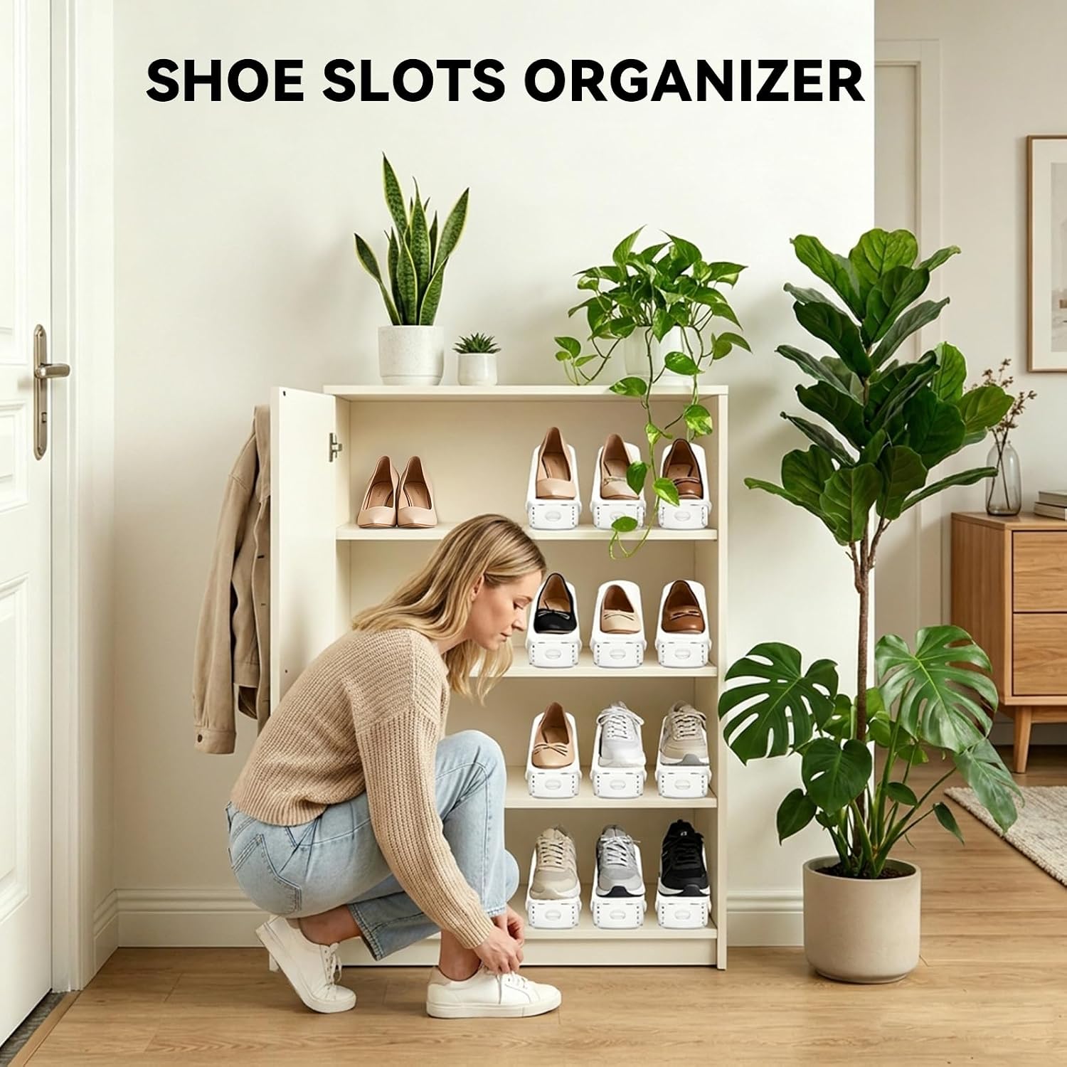 Double Layer Adjustable Shoe Storage Rack