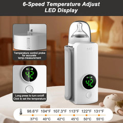 Portable Rechargeable Baby Bottle Warmer