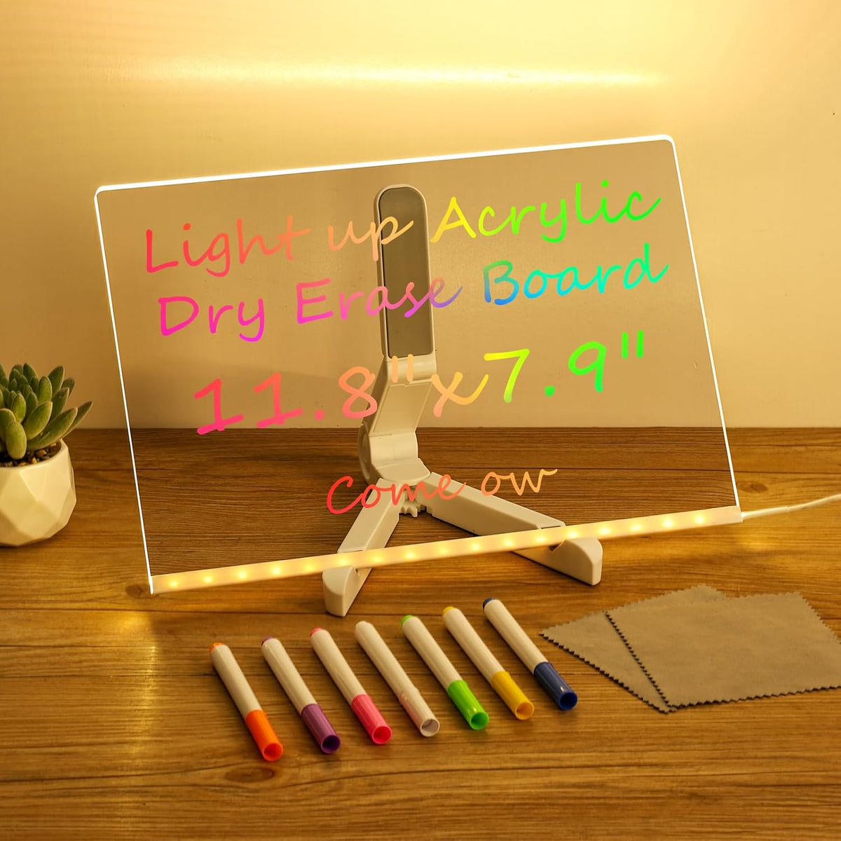 Colorful LED Writing Board Acrylic