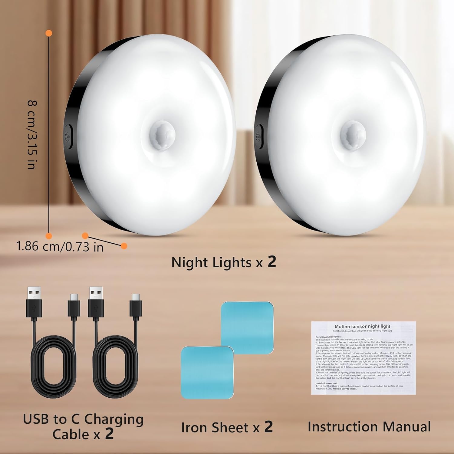 Sensor Night Light LED ( PACK OF 3 )