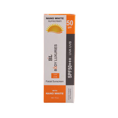 Body Luxuries Nano White Facial Sunscreen Spf50 - 75ml