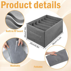 Clothes Organizer with Handle 7 Grids