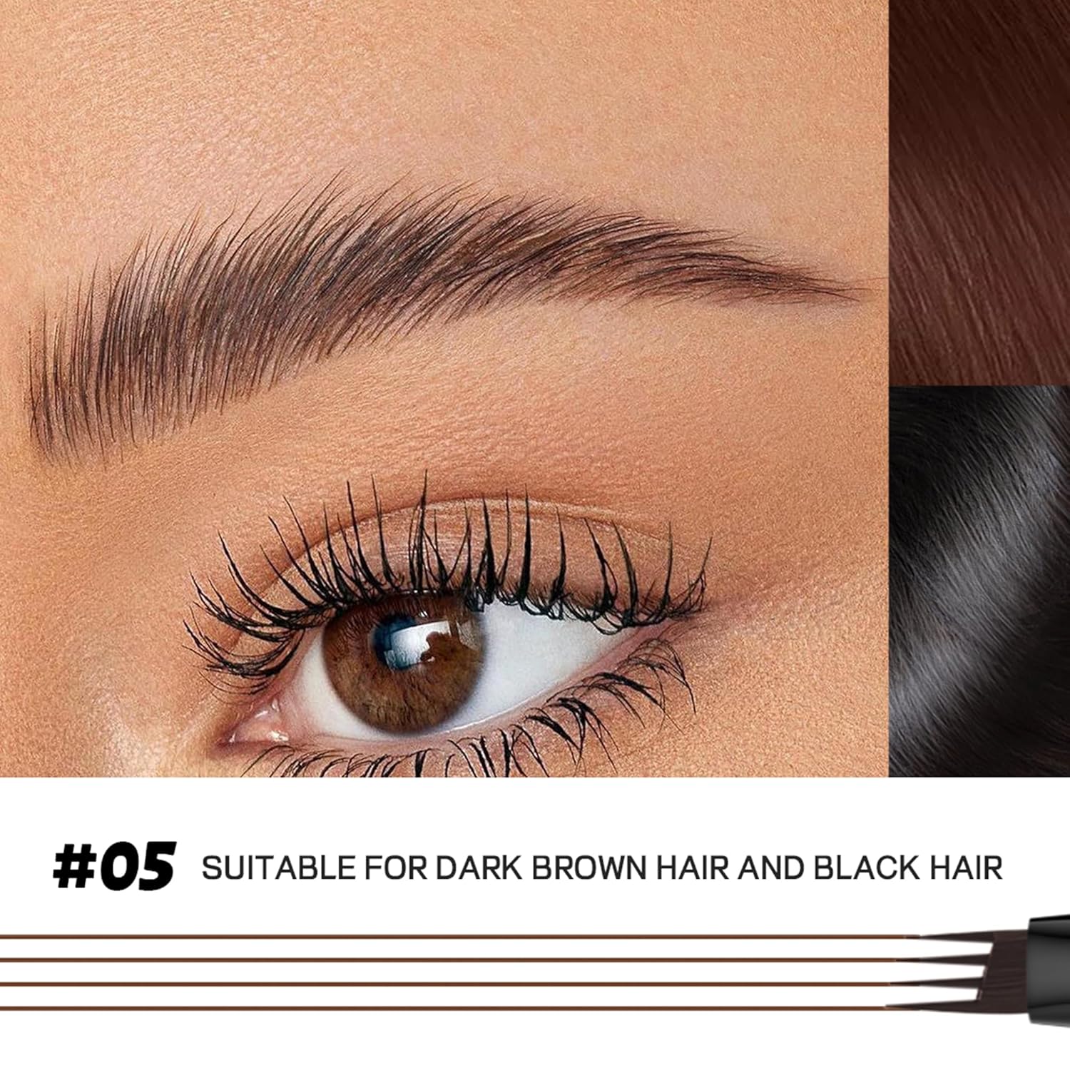 4 Tip Waterproof Eyebrow Pen