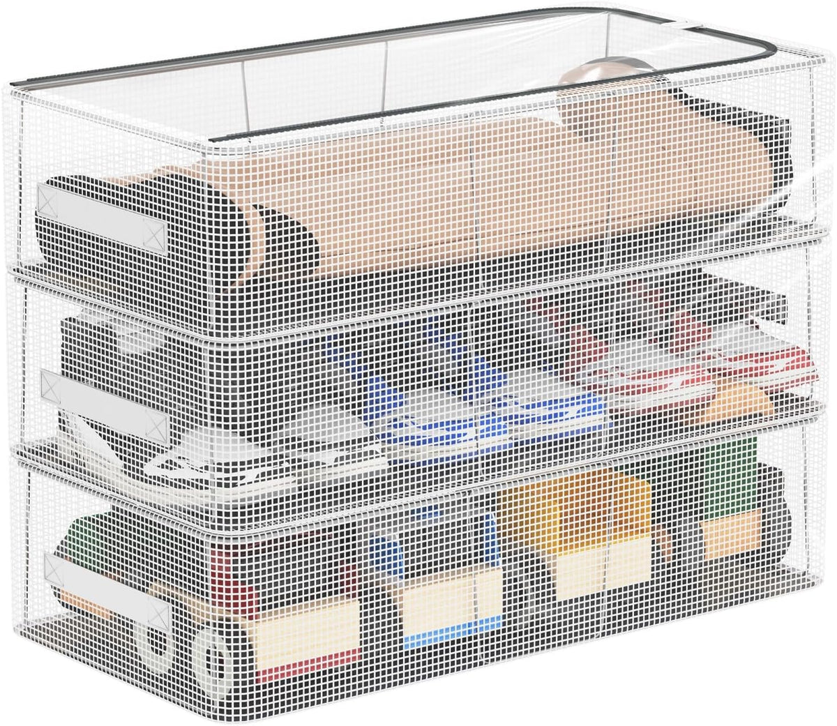 Shoe Storage Box with Steel Frame
