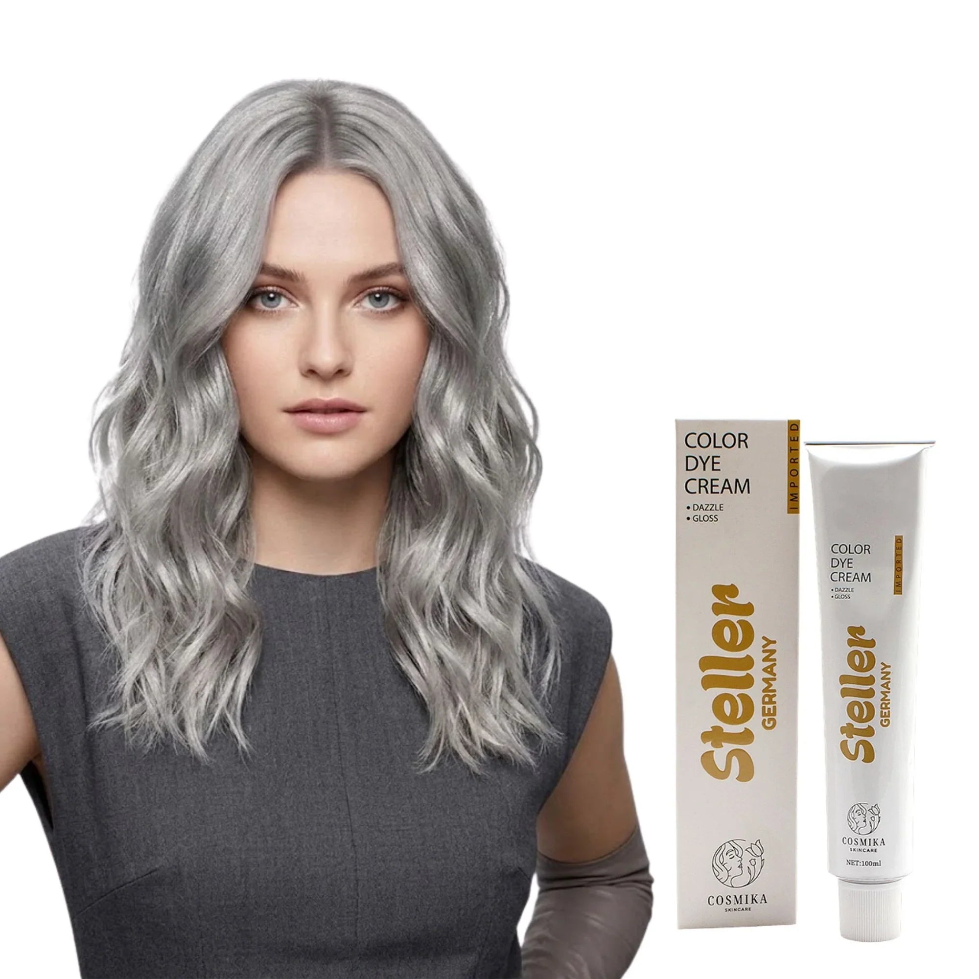 Steller Germany Color Dye Cream - 9 -11 Intenes Ash Naturals - 100ml