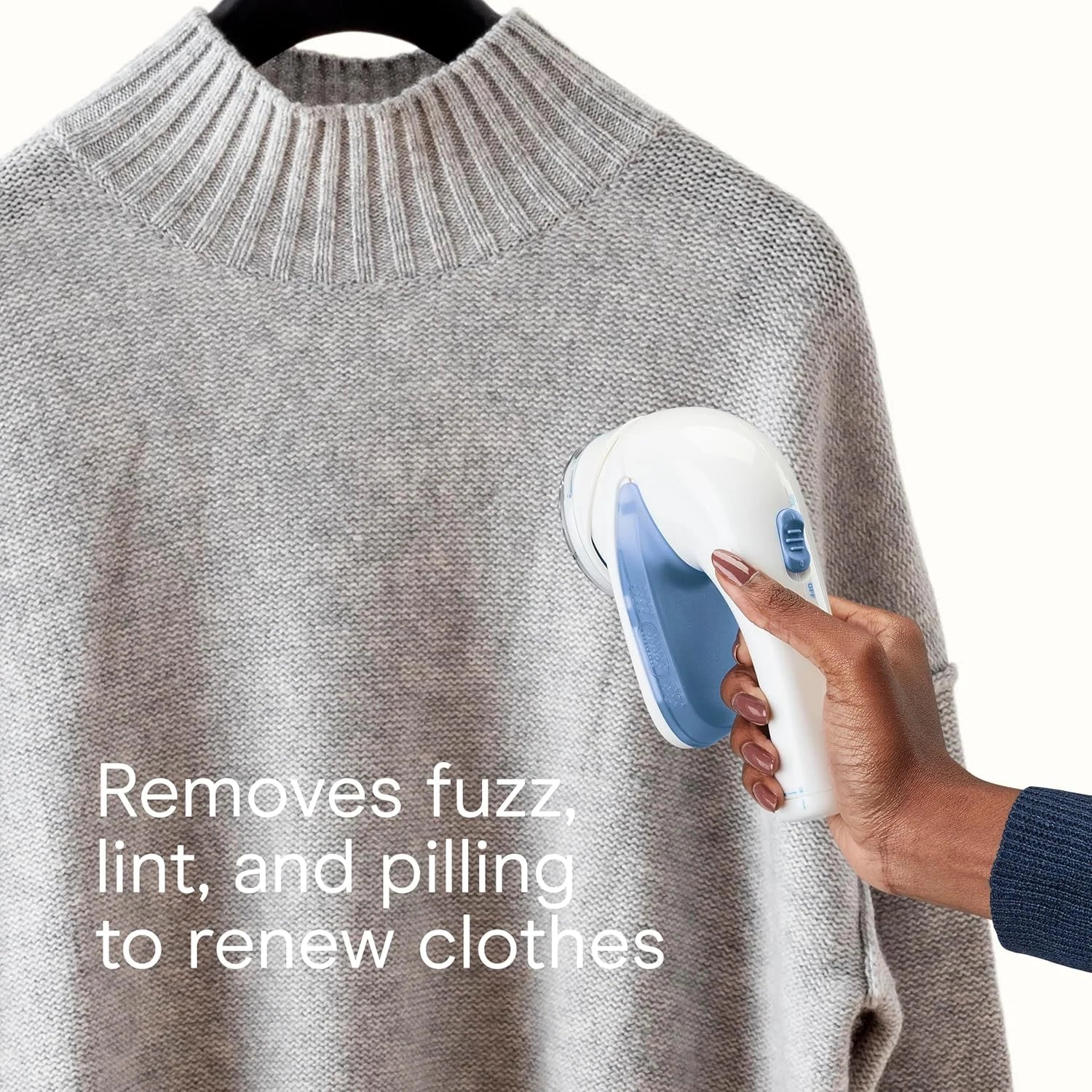 Conair Fabric Shaver and Lint Remover, Battery-Operated Portable Clothes Shaver