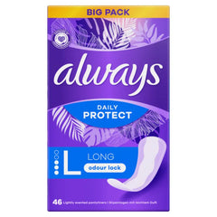 Always Daily Protect Long Pantyliners - 46 Pcs
