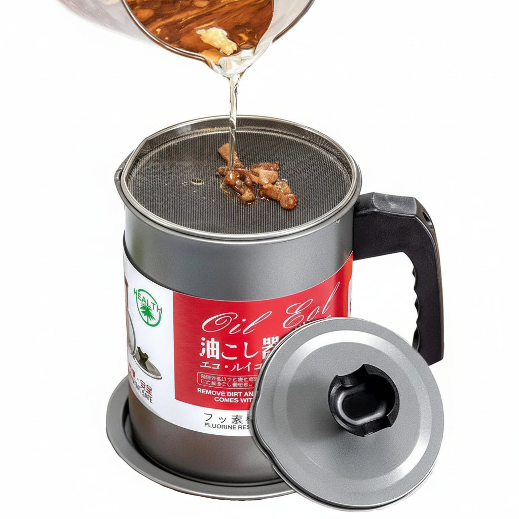 Stainless Steel Oil Filter Pot Impurities Storage Jug