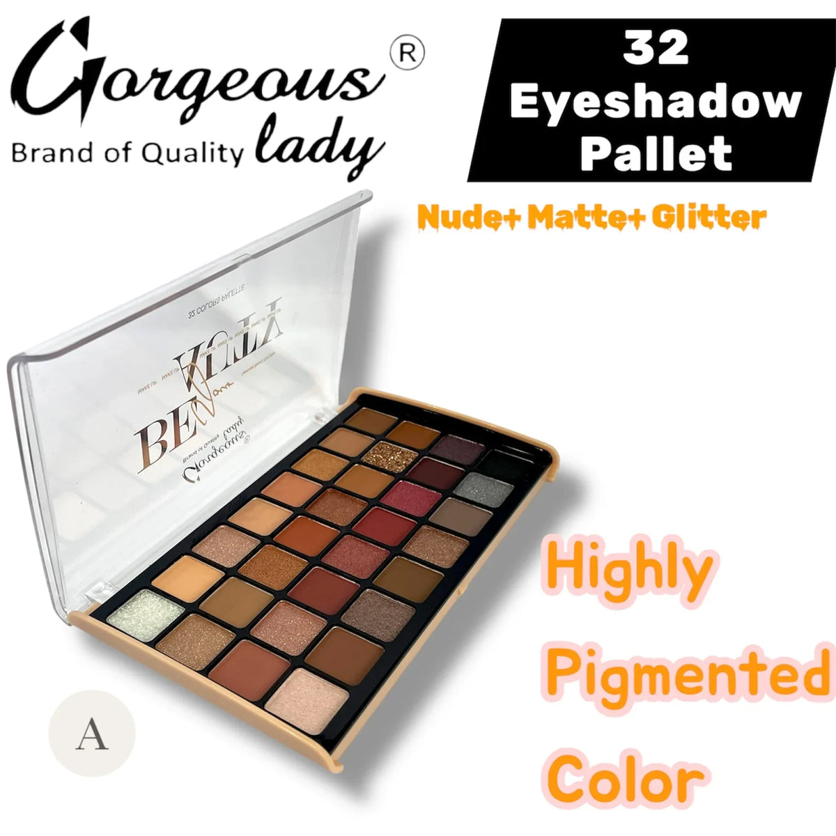 Gorgeous Lady Eyeshadow Palette - 32 Colors