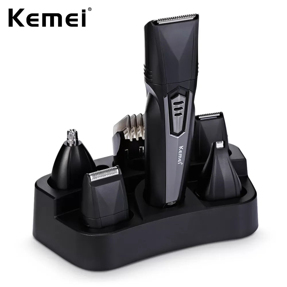 Kemei KM-640 Multifunction Hair Clipper 8 In 1 Grooming Kit