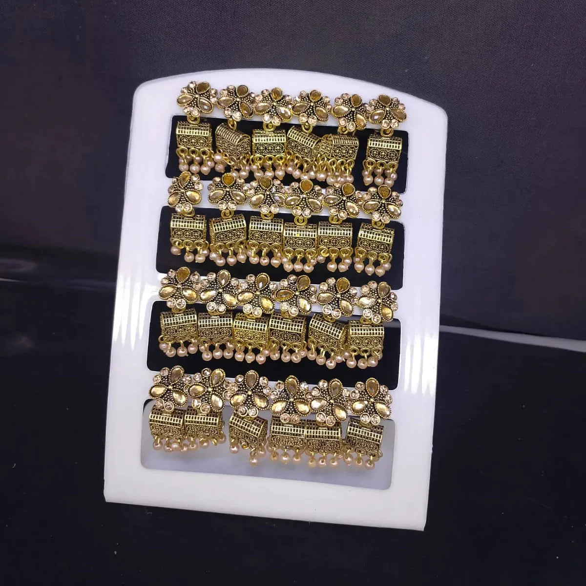 Traditional Jhumka Earrings Stand