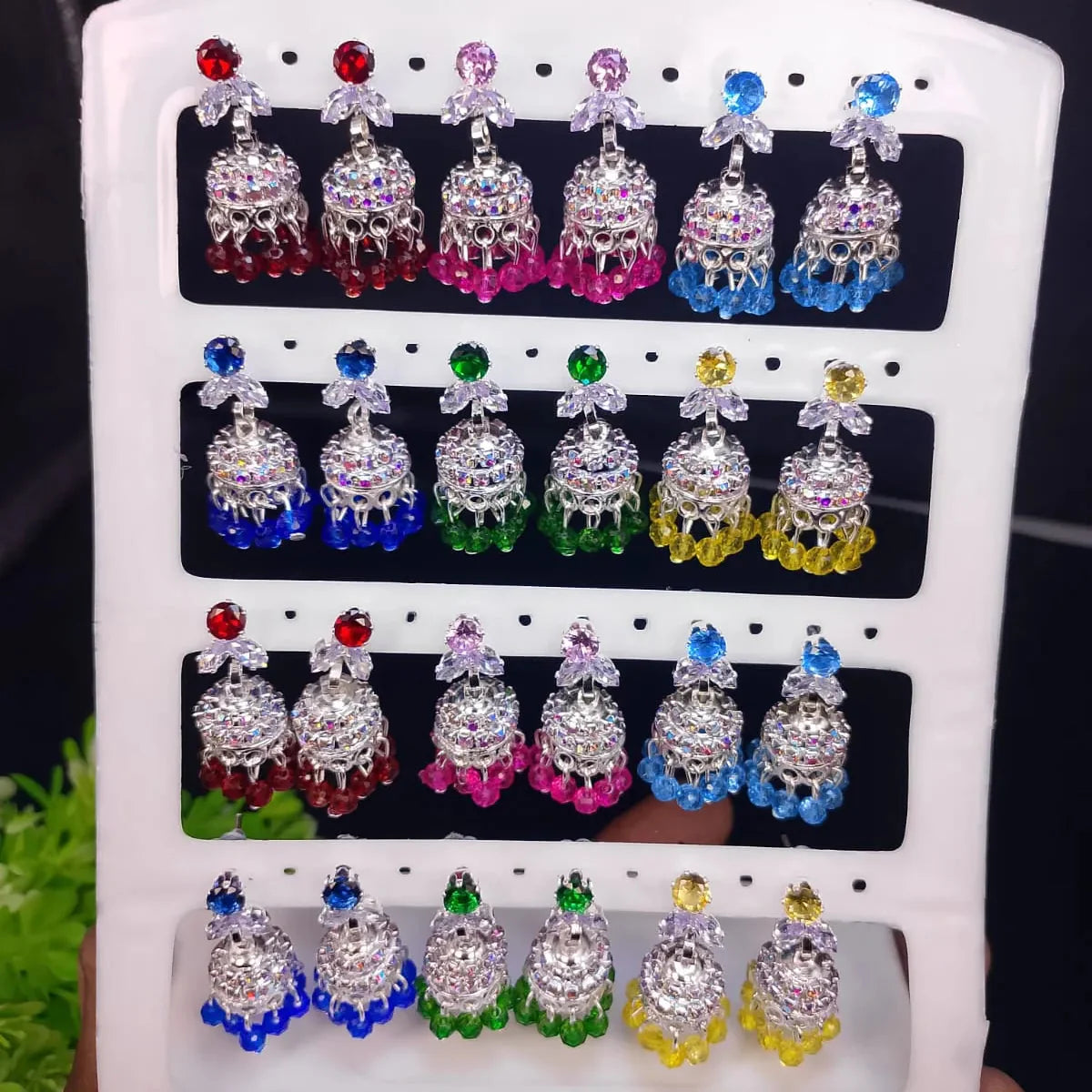 Traditional Jhumka Earrings Stand
