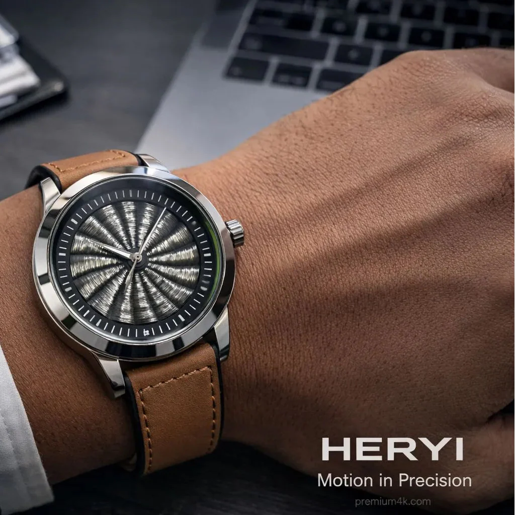 HERYI Spinner Model Watch with Date – Waterproof Masterlock