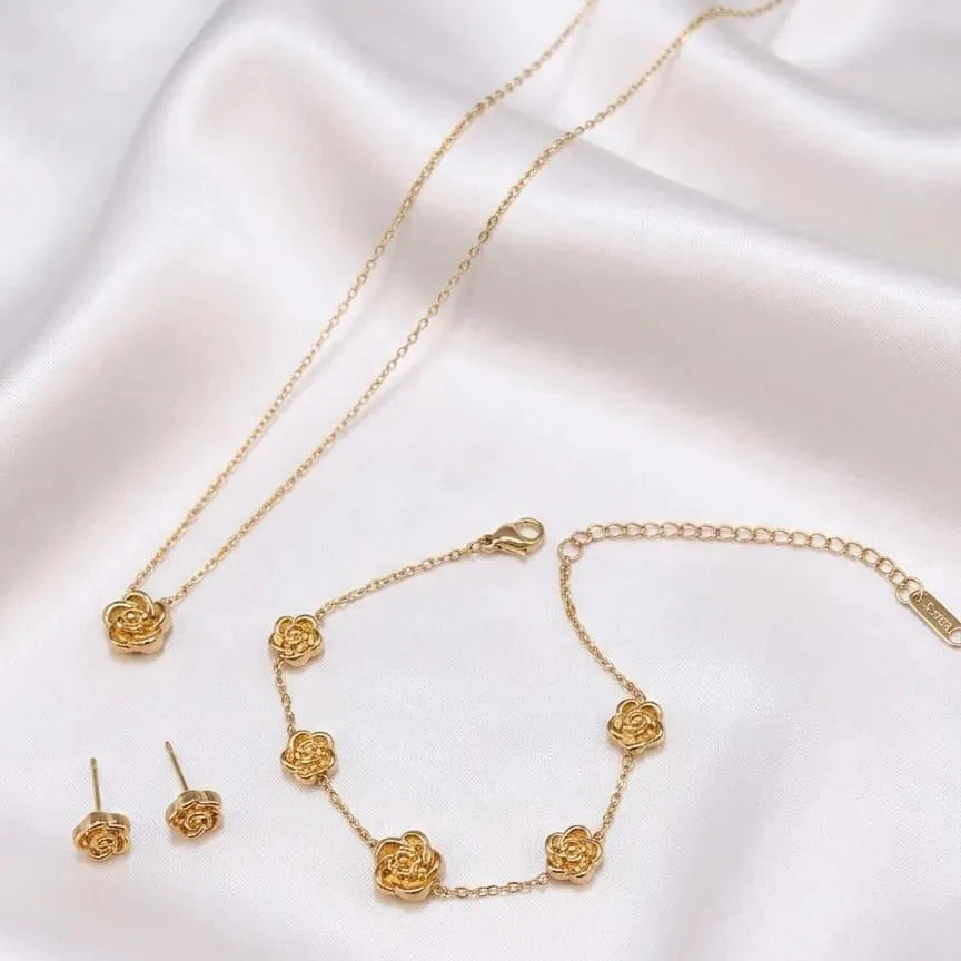 Stainless Steel New Arrival Rose Combo Set