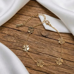 Stainless Steel Flower Bracelet