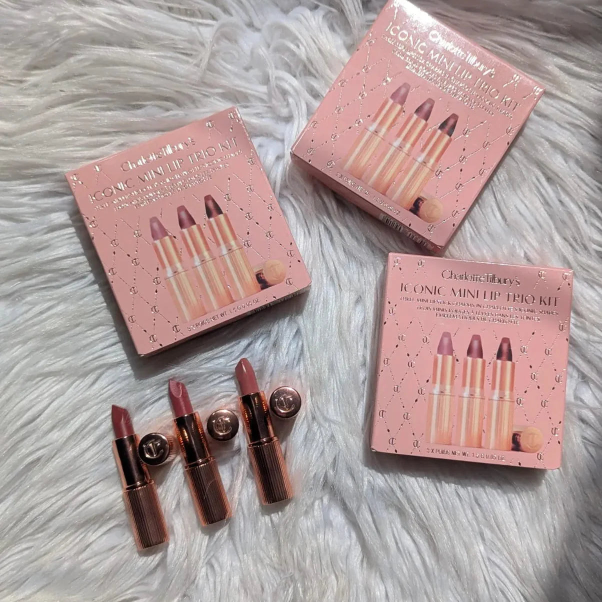 Charlotte Tilbury's  Iconic Mini Lip Trio Kit