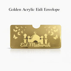 Golden  acrylic golden envelope