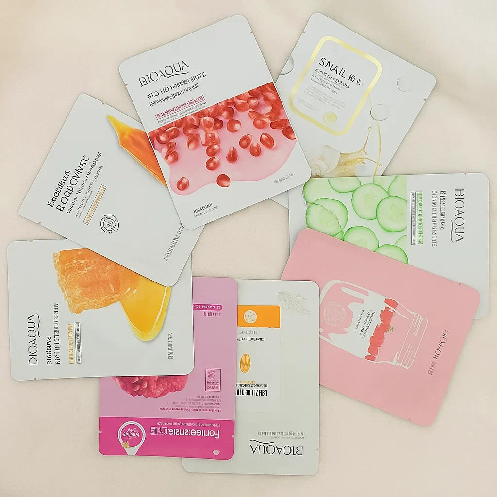 Moisturizing Face Sheet Masks - 10pcs