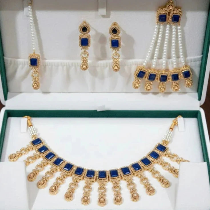 Zircon Necklace Set for Women – AD Super Design Premium Quality