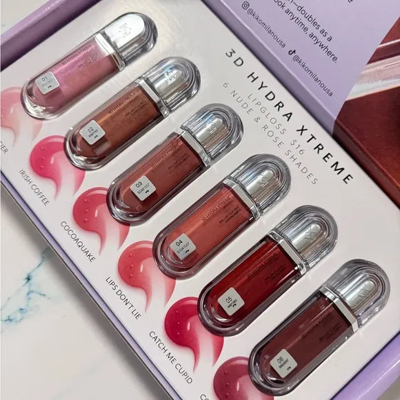 KIKO Milano 3D Hydra Xtreme Lipglosses - Pack of 6