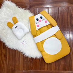 Cute character carry nest bister with head pillow