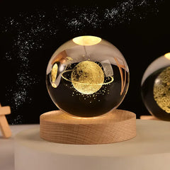 3D Galaxy Crystal Ball Night Light