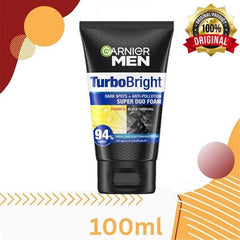 Garnier Face Wash Turbo Bright  Super Duo Foam Vitamin C - 100gm